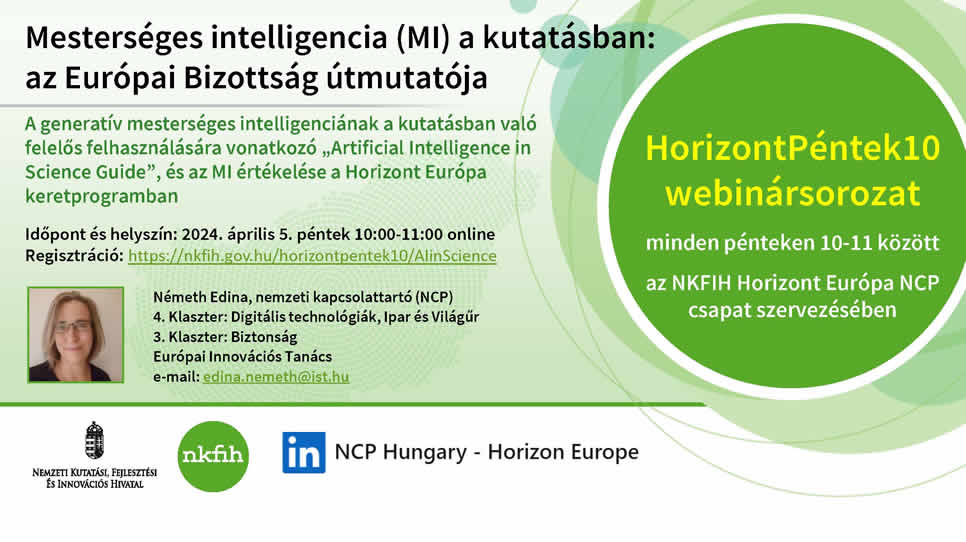 HorizontPéntek10 – Mesterséges intelligencia (MI) a kutatásban